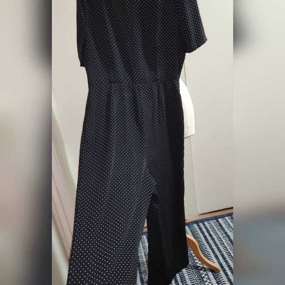 Sadie & Sage Cropped Wide-Leg Polka Dot Jumpsuit - Picture 3 of 9